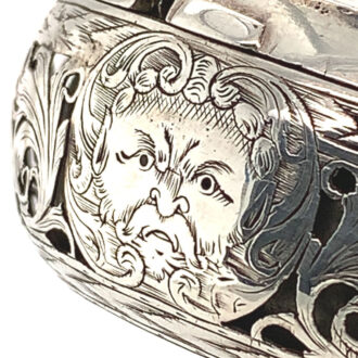 Rare English silver pair-cased repeating verge watch Circa 1740