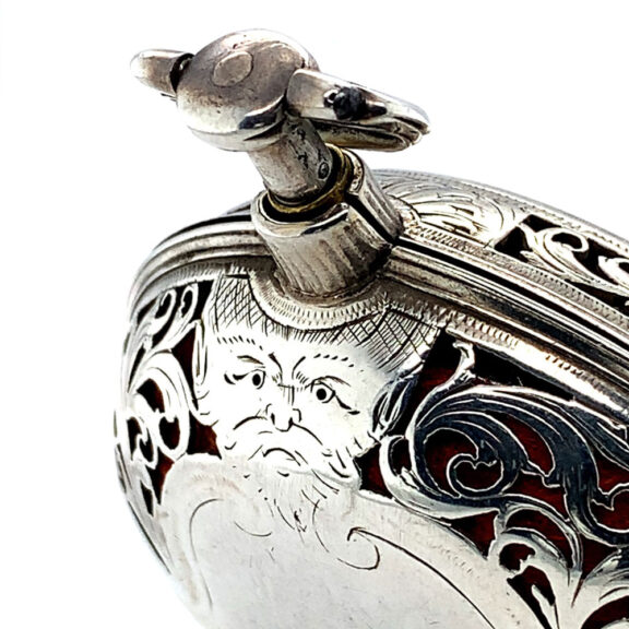 Rare English silver pair-cased repeating verge watch Circa 1740 Rare English silver pair-cased repeating verge watch Circa 1740