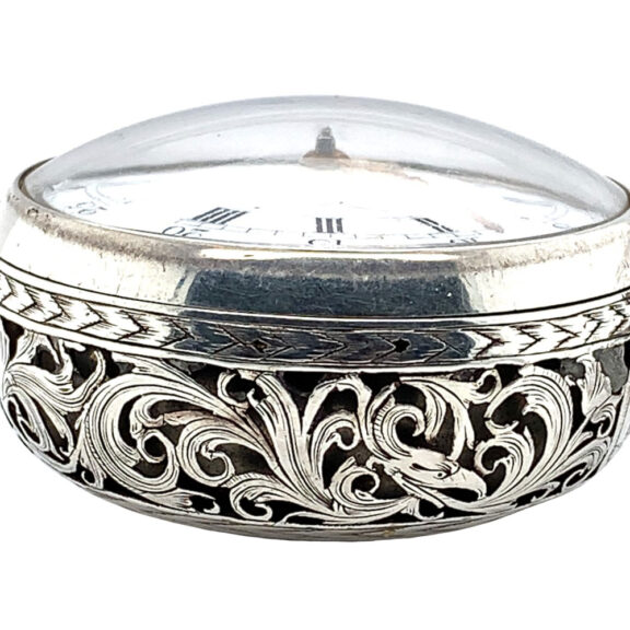 Rare English silver pair-cased repeating verge watch Circa 1740 Rare English silver pair-cased repeating verge watch Circa 1740