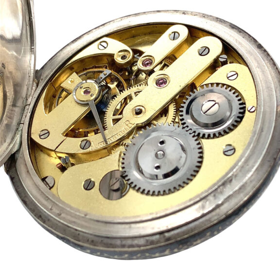 Fine Swiss niëllo silver hunting cased lever watch Circa 1900 Fine Swiss niëllo silver hunting cased lever watch Circa 1900