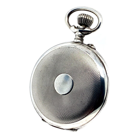Very rare Swiss silver cylinder watch with regulator dial Circa 1905 Very rare Swiss silver cylinder watch with regulator dial Circa 1905
