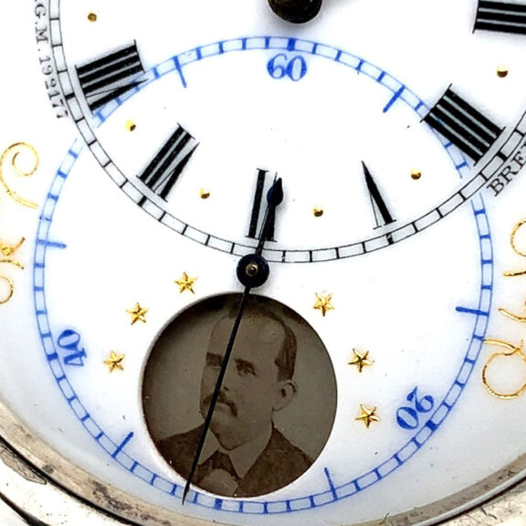Very rare Swiss silver cylinder watch with regulator dial Circa 1905 Very rare Swiss silver cylinder watch with regulator dial Circa 1905