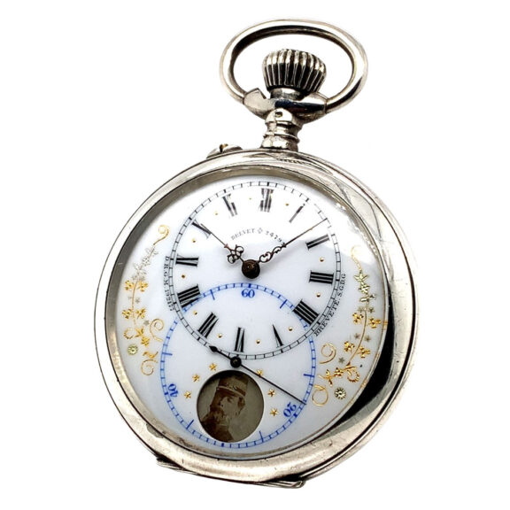 Very rare Swiss silver cylinder watch with regulator dial Circa 1905 Very rare Swiss silver cylinder watch with regulator dial Circa 1905
