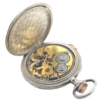 Swiss niëllo silver quarter repeating lever watch Circa 1914