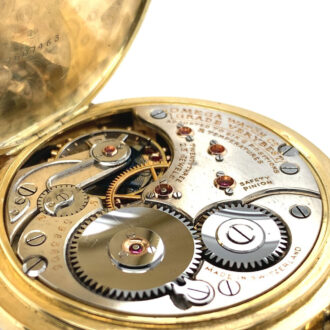 Fine Swiss 18K gold hunting cased pocket chronometer Circa 1923