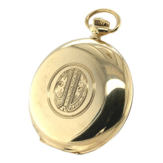 Fine Swiss 18K gold hunting cased pocket chronometer Circa 1923