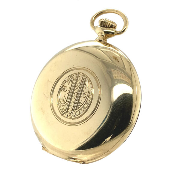 Fine Swiss 18K gold hunting cased pocket chronometer Circa 1923 Fine Swiss 18K gold hunting cased pocket chronometer Circa 1923