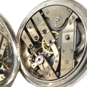 Ornamental Russian silver hunting cased lever watch Circa 1910