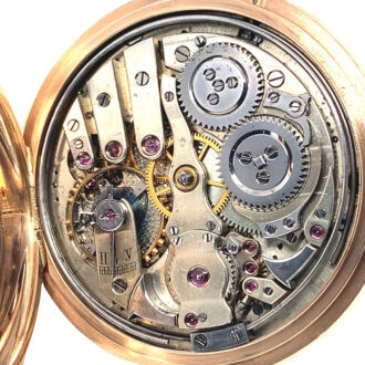 Russian rose gold minute repeating lever watch Circa 1895