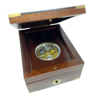 Exceptional English silver one-minute tourbillon Circa 1900
