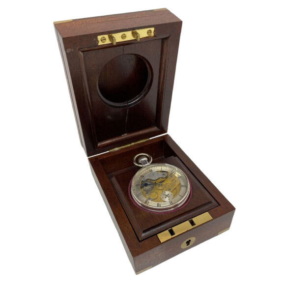 Exceptional English silver one-minute tourbillon Circa 1900 Exceptional English silver one-minute tourbillon Circa 1900