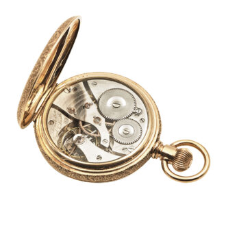 An extremely rare American 10 carat gold-plated open faced one-minute tourbillon pocket watch, circa 1940 An extremely rare American 10 carat gold-plated open faced one-minute tourbillon pocket watch, circa 1940