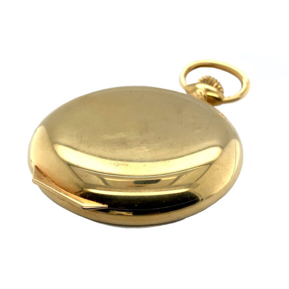 Swiss 18K gold open faced lever watch with alarm Circa 1903 Swiss 18K gold open faced lever watch with alarm Circa 1903