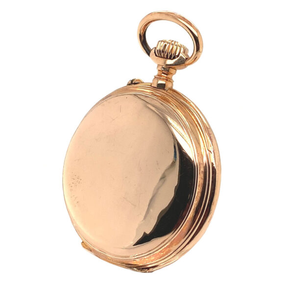 Swiss 18K rose gold cylinder watch with full calendar Circa 1900 Swiss 18K rose gold cylinder watch with full calendar Circa 1900