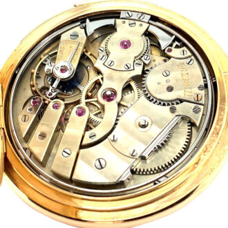 Very fine Swiss 18K gold quarter repeating lever watch Circa 1887