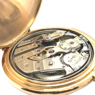 Very fine Swiss 18K gold quarter repeating lever watch Circa 1887