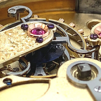 Swiss gold hunting cased one-minute tourbillon watch Circa 1860