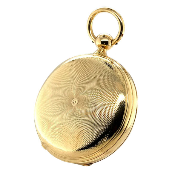 Swiss gold hunting cased one-minute tourbillon watch Circa 1860 Swiss gold hunting cased one-minute tourbillon watch Circa 1860