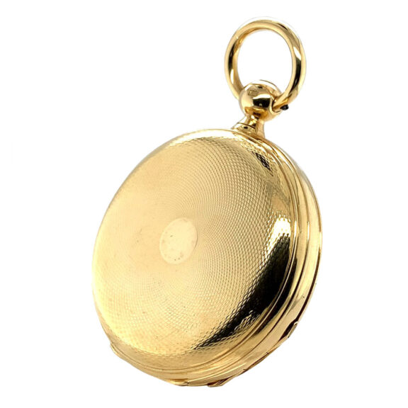 Swiss gold hunting cased one-minute tourbillon watch Circa 1860 Swiss gold hunting cased one-minute tourbillon watch Circa 1860