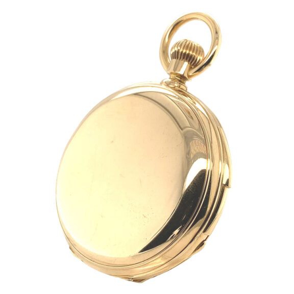 Swiss 18K gold minute repeating centre seconds lever Circa 1883 Swiss 18K gold minute repeating centre seconds lever Circa 1883