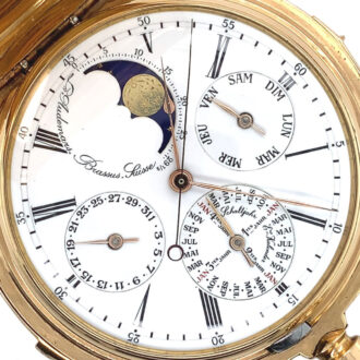 Heavy Swiss gold quarter repeating complicated watch Circa 1869