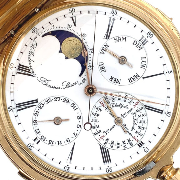 Heavy Swiss gold quarter repeating complicated watch Circa 1869 Heavy Swiss gold quarter repeating complicated watch Circa 1869