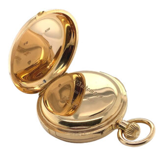 Heavy Swiss gold quarter repeating complicated watch Circa 1869
