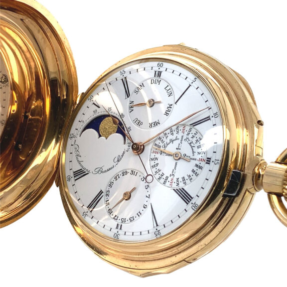 Heavy Swiss gold quarter repeating complicated watch Circa 1869 Heavy Swiss gold quarter repeating complicated watch Circa 1869