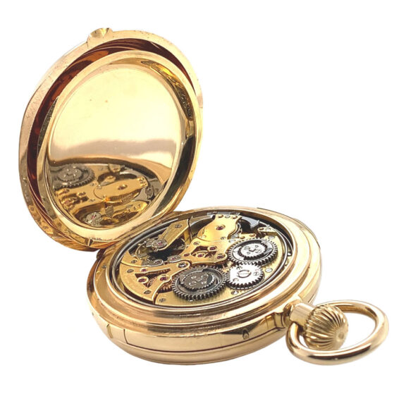 Heavy Swiss gold quarter repeating complicated watch Circa 1869 Heavy Swiss gold quarter repeating complicated watch Circa 1869