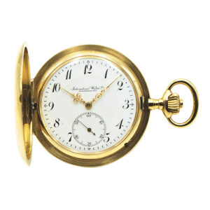 Swiss 18 Carat gold hunting cased lever pocket watch Circa 1914
