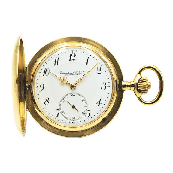 Swiss 18 Carat gold hunting cased lever pocket watch Circa 1914