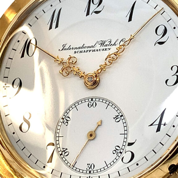 Swiss 18K gold hunting cased lever pocket watch Circa 1914 Swiss 18K gold hunting cased lever pocket watch Circa 1914