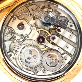Swiss gold hunting cased minute repeating lever Circa 1897 Swiss gold hunting cased minute repeating lever Circa 1897