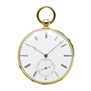 Fine French 18K gold quarter repeating lever watch Circa 1864