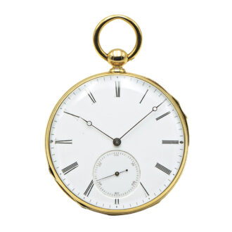 Fine French 18K gold quarter repeating lever watch Circa 1864