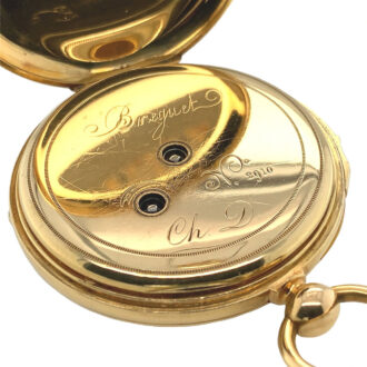 Fine French 18K gold quarter repeating lever watch Circa 1864