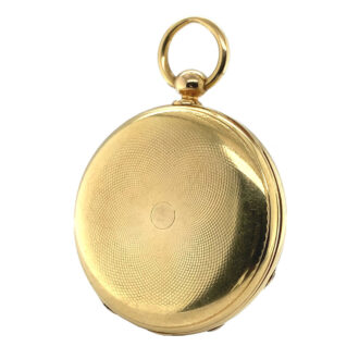 Fine French 18K gold quarter repeating lever watch Circa 1864