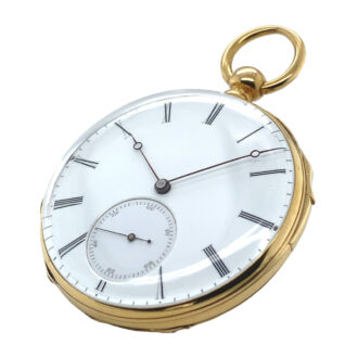 Fine French 18K gold quarter repeating lever watch Circa 1864