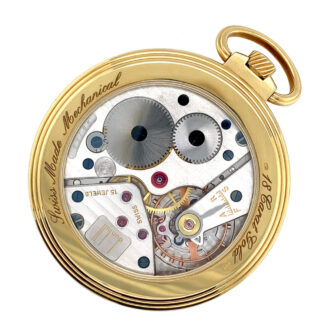 Heavy Swiss gold lever watch with power reserve Circa 2000 Heavy Swiss gold lever watch with power reserve Circa 2000