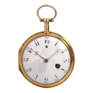 Early Danish rose gold open faced cylinder watch Circa 1792