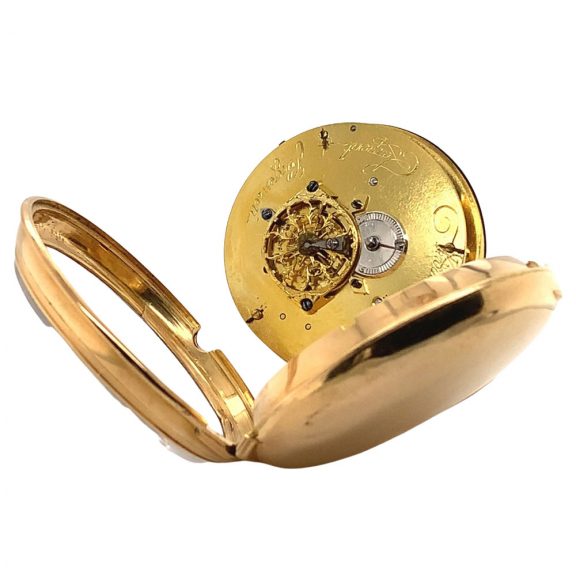 Early Danish rose gold open faced cylinder watch Circa 1792 Early Danish rose gold open faced cylinder watch Circa 1792