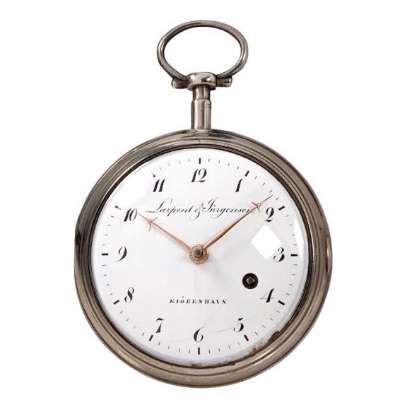 Early Danish silver open faced cylinder pocket watch Circa 1794 Early Danish silver open faced cylinder pocket watch Circa 1794