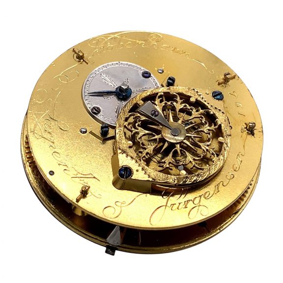 Early Danish silver open faced cylinder pocket watch Circa 1794 Early Danish silver open faced cylinder pocket watch Circa 1794