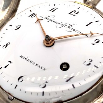 Early Danish silver open faced cylinder pocket watch Circa 1794 Early Danish silver open faced cylinder pocket watch Circa 1794