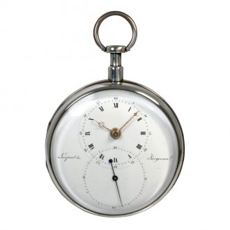 Rare Danish silver open faced cylinder pocket watch Circa 1803