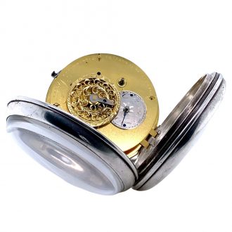 Rare Danish silver open faced cylinder pocket watch Circa 1803 Rare Danish silver open faced cylinder pocket watch Circa 1803