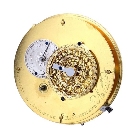 Rare Danish silver open faced cylinder pocket watch Circa 1803 Rare Danish silver open faced cylinder pocket watch Circa 1803