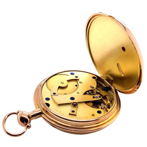 Important Danish 18K carat rose gold precision watch Circa 1823 Important Danish 18K carat rose gold precision watch Circa 1823