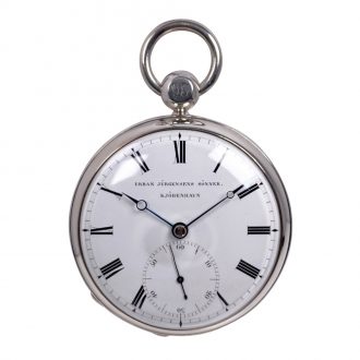 Extremely rare Danish silver open faced chronometer Circa 1837