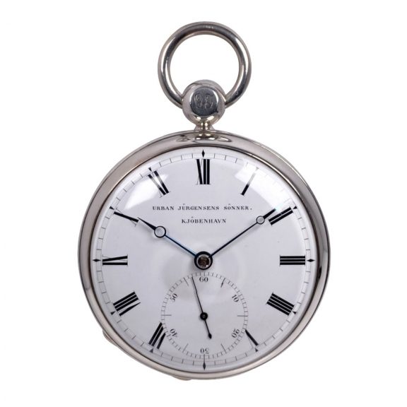 Extremely rare Danish silver open faced chronometer Circa 1837